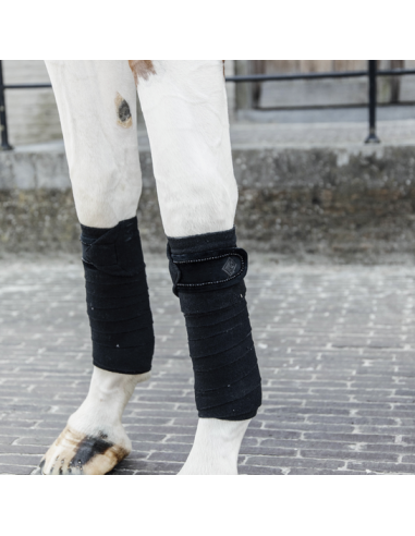 KENTUCKY HORSEWEAR - BANDES DE POLO VELVET PEARLS - SET DE 4