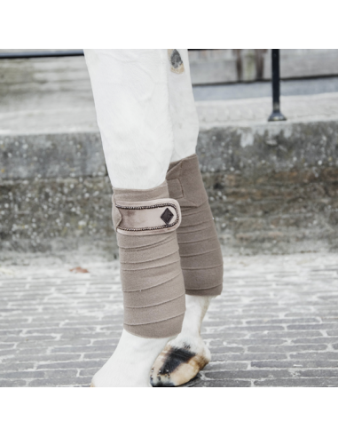 KENTUCKY HORSEWEAR - BANDES DE POLO VELVET PEARLS - SET DE 4