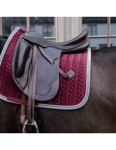 KENTUCKY HORSEWEAR - TAPIS DE SELLE DRESSAGE - VELVET CONTRAST