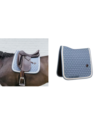 KENTUCKY HORSEWEAR - TAPIS DE SELLE DRESSAGE - CORDON PLAT TRESSÉ