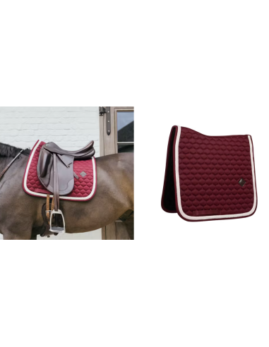 KENTUCKY HORSEWEAR - TAPIS DE SELLE DRESSAGE - CORDON PLAT TRESSÉ