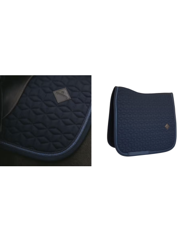 KENTUCKY HORSEWEAR - TAPIS DE SELLE DRESSAGE MARINE GLITTER ROPE MARINE